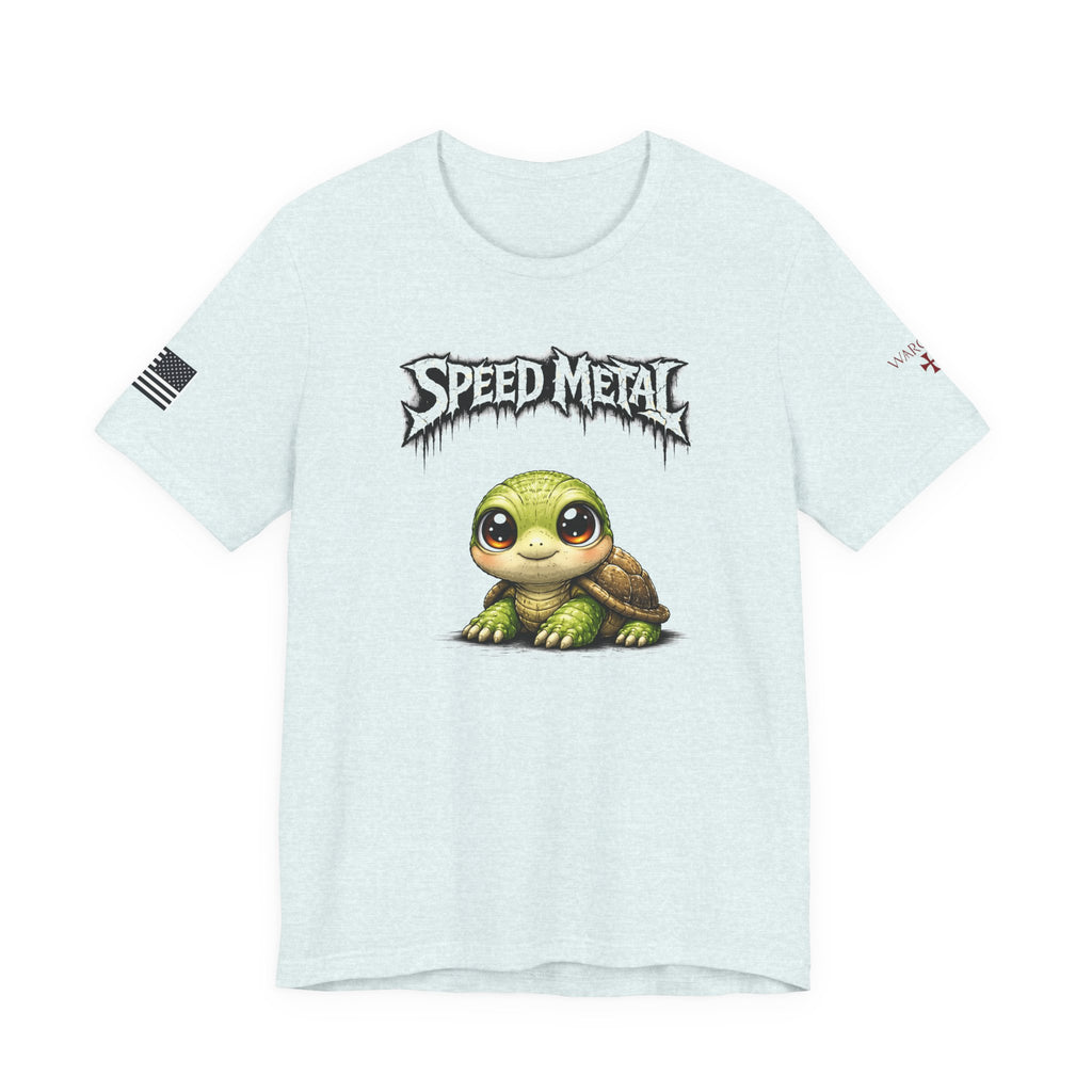 Speed Metal Turtle Tee — Cute Turtle Graphic T-Shirt