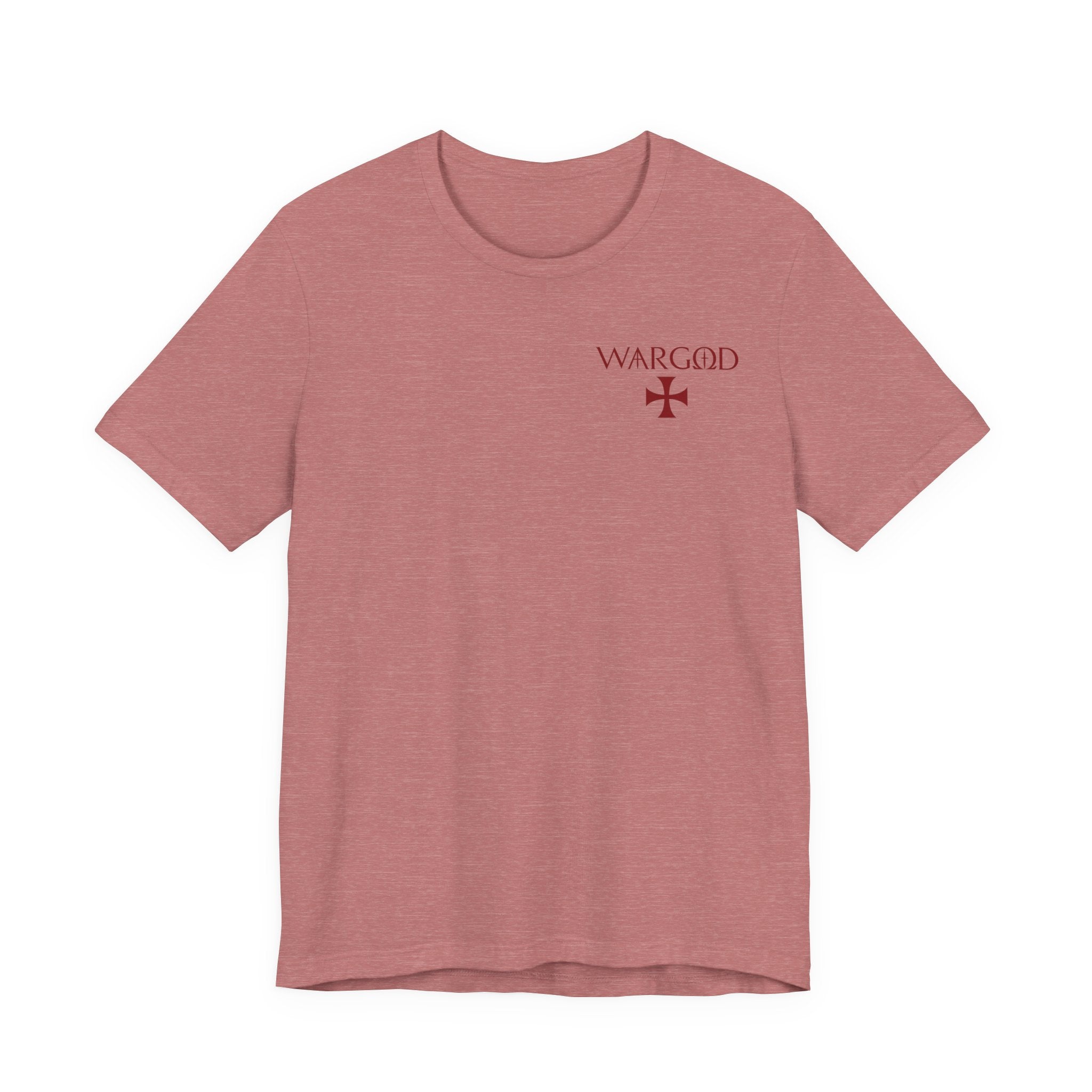 Wargod Cross Tee — "I am the Alpha and the Omega" Christian Graphic T‑Shirt