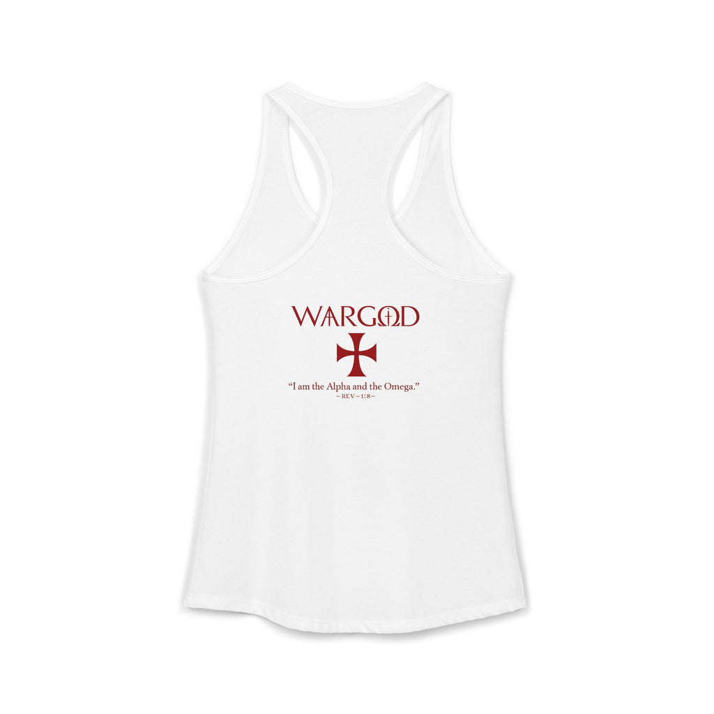 Women's Ideal Racerback Tank-WARGOD- Alpha and Omega