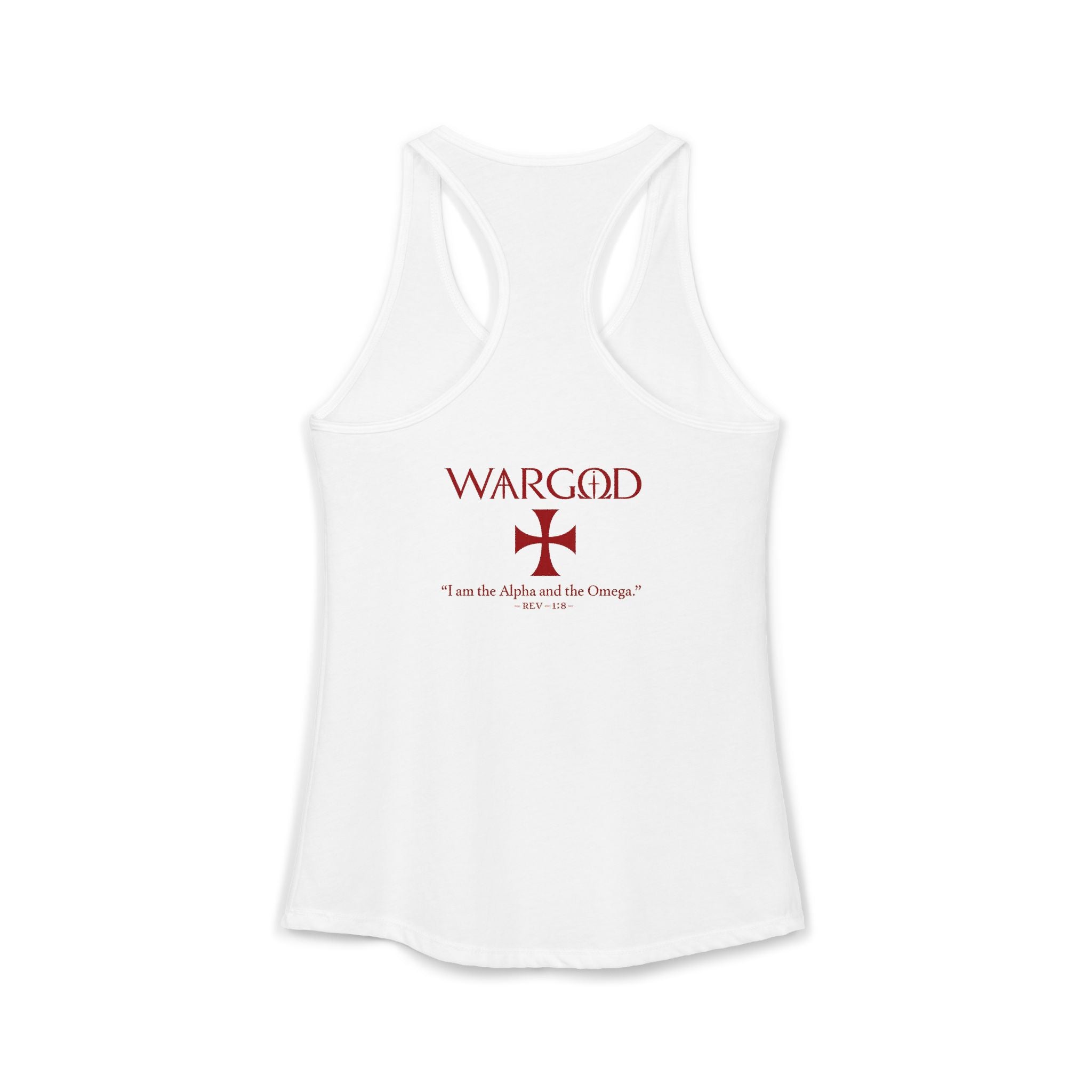 Women's Ideal Racerback Tank-WARGOD- Alpha and Omega