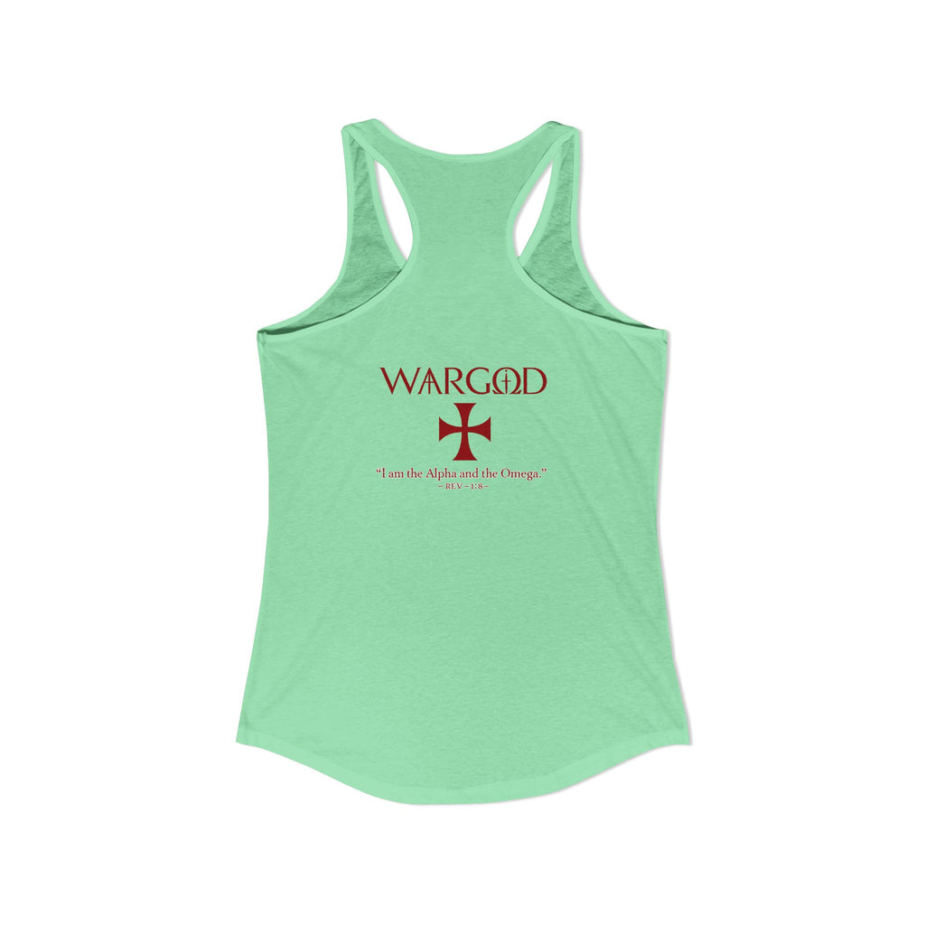 Women's Ideal Racerback Tank-WARGOD- Alpha and Omega
