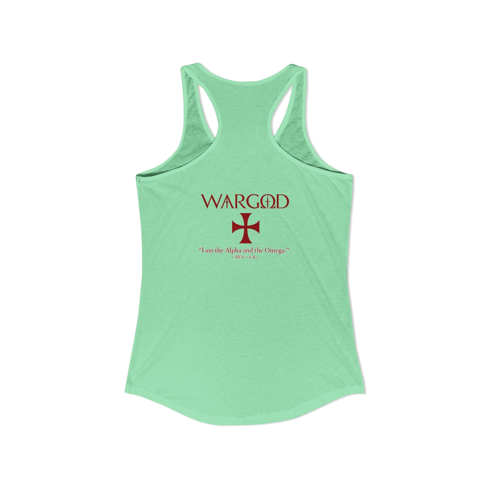 Women's Ideal Racerback Tank-WARGOD- Alpha and Omega