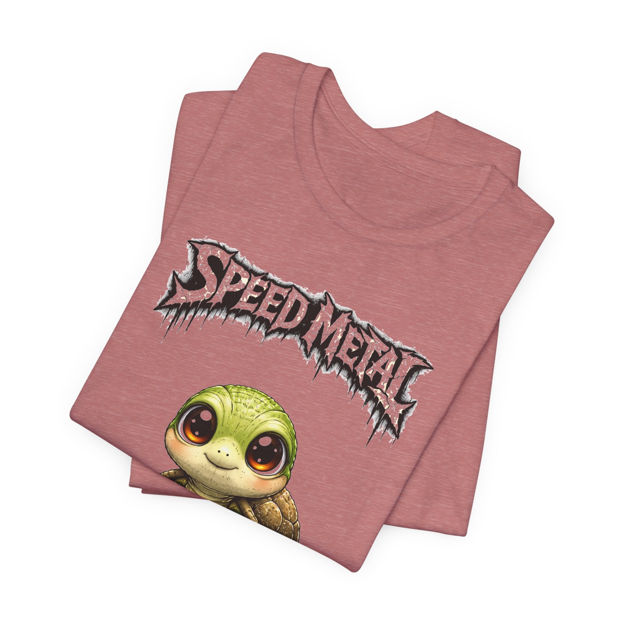 Speed Metal Turtle Tee — Cute Turtle Graphic T-Shirt