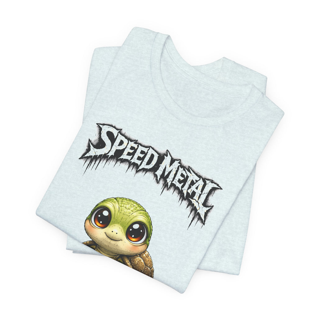 Speed Metal Turtle Tee — Cute Turtle Graphic T-Shirt