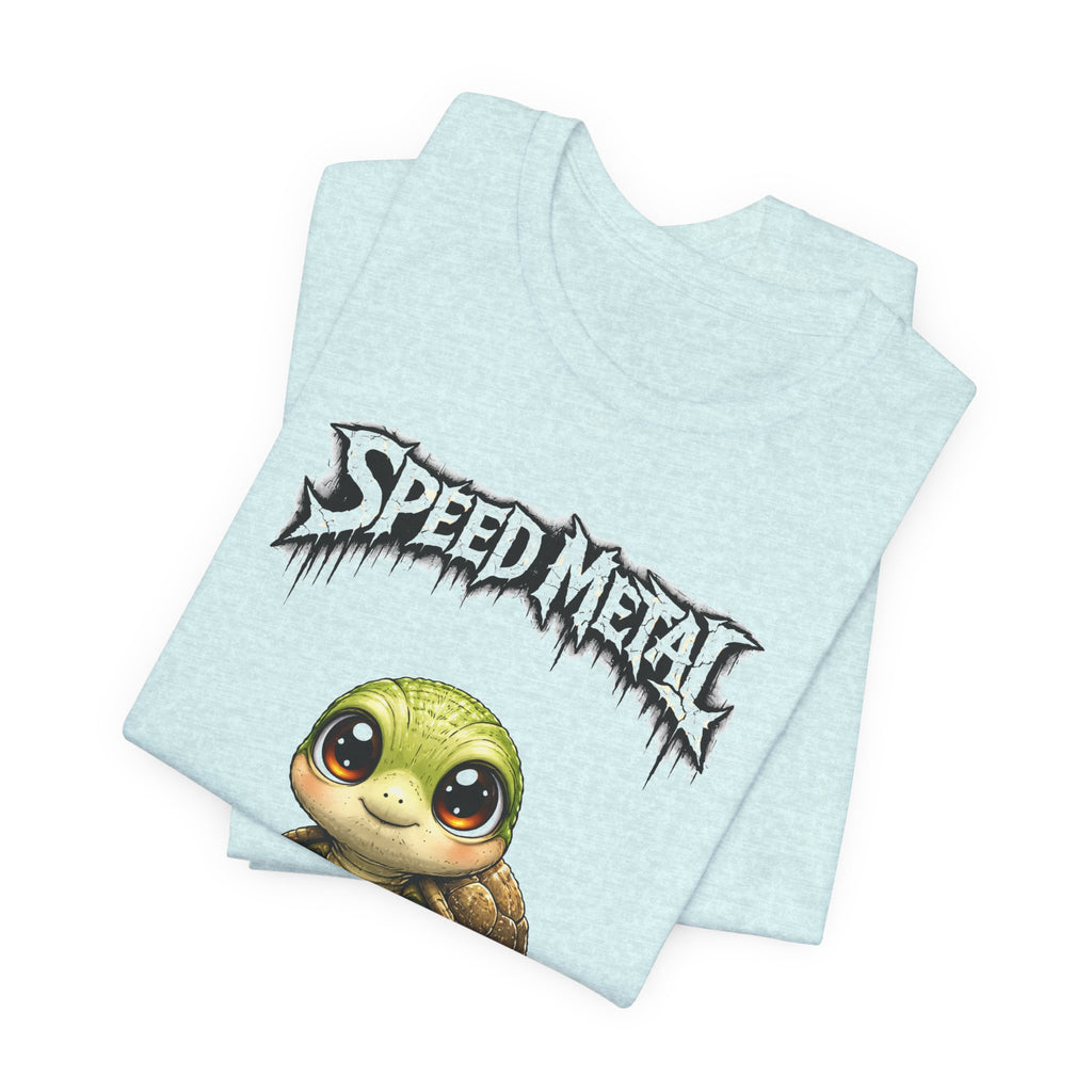 Speed Metal Turtle Tee — Cute Turtle Graphic T-Shirt