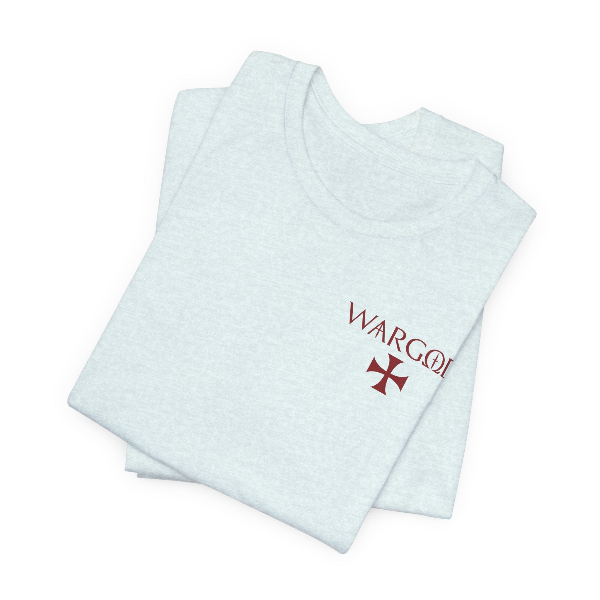 Wargod Cross Tee — "I am the Alpha and the Omega" Christian Graphic T‑Shirt