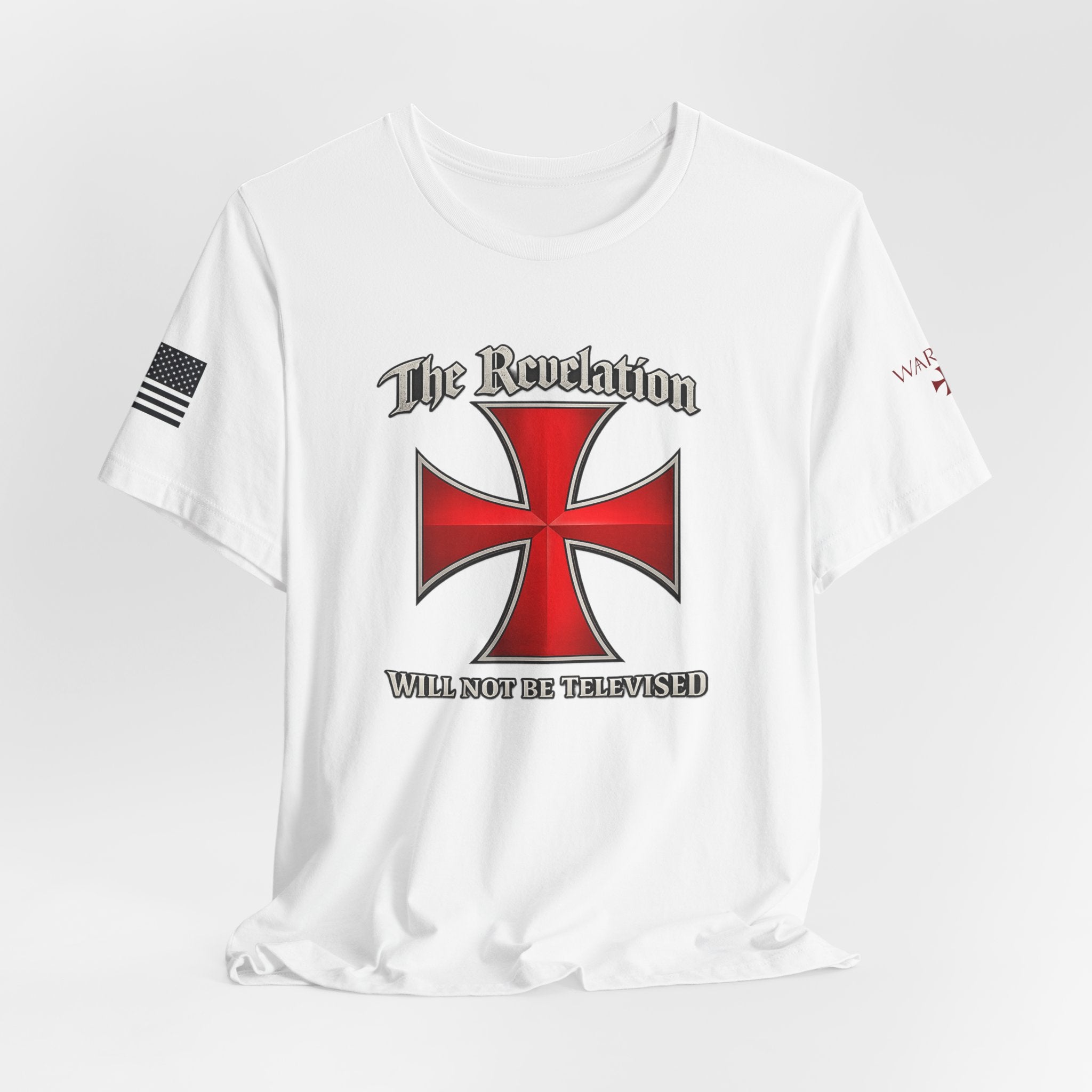 Revelation Cross Tee — "The Revelation Will Not Be Televised" Graphic T-Shirt