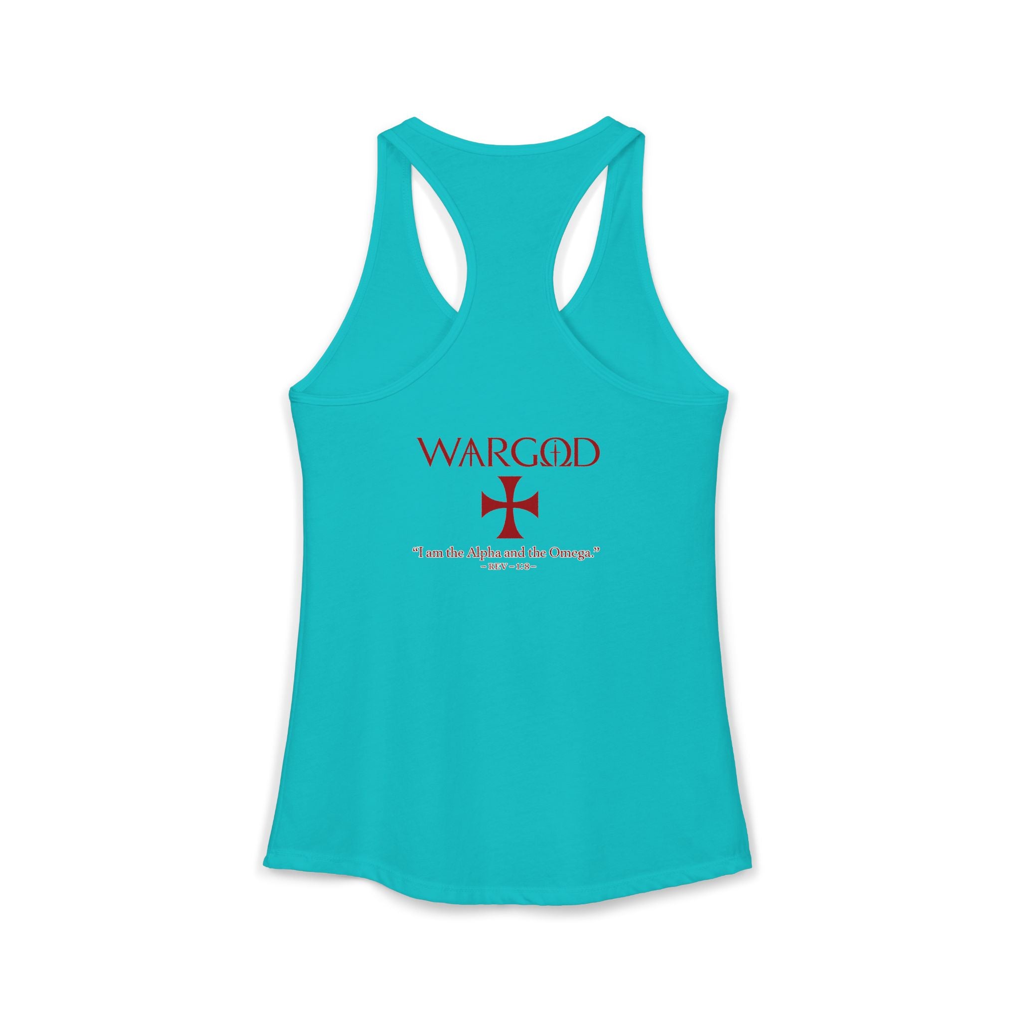 Women's Ideal Racerback Tank-WARGOD- Alpha and Omega