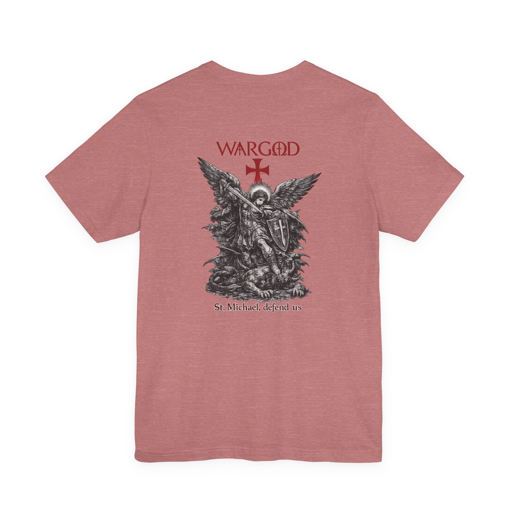 St. Michael 'WARGOD' Graphic Tee — "St. Michael, defend us"