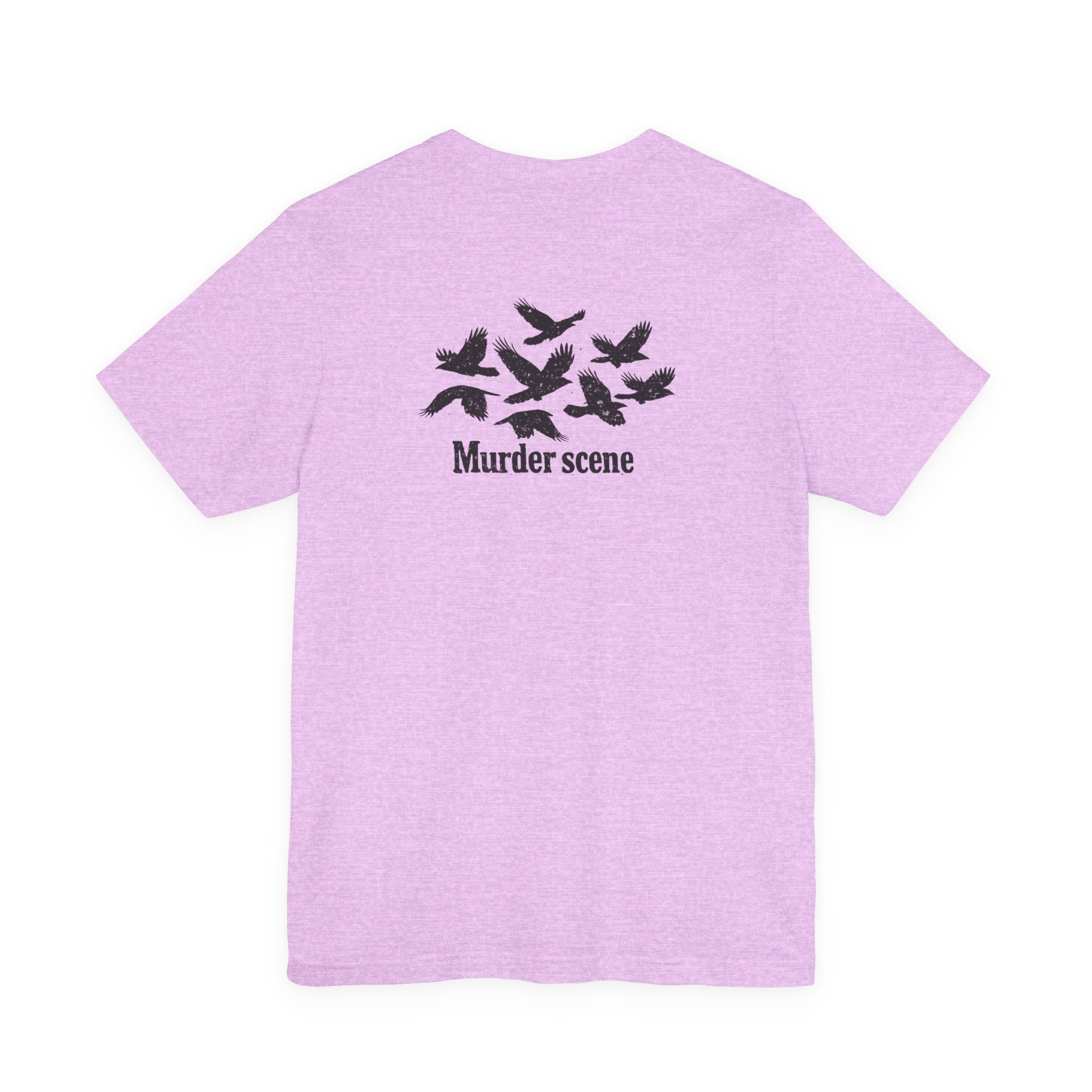 Murder Scene Raven Tee — Wargod Chest Logo Graphic T-Shirt