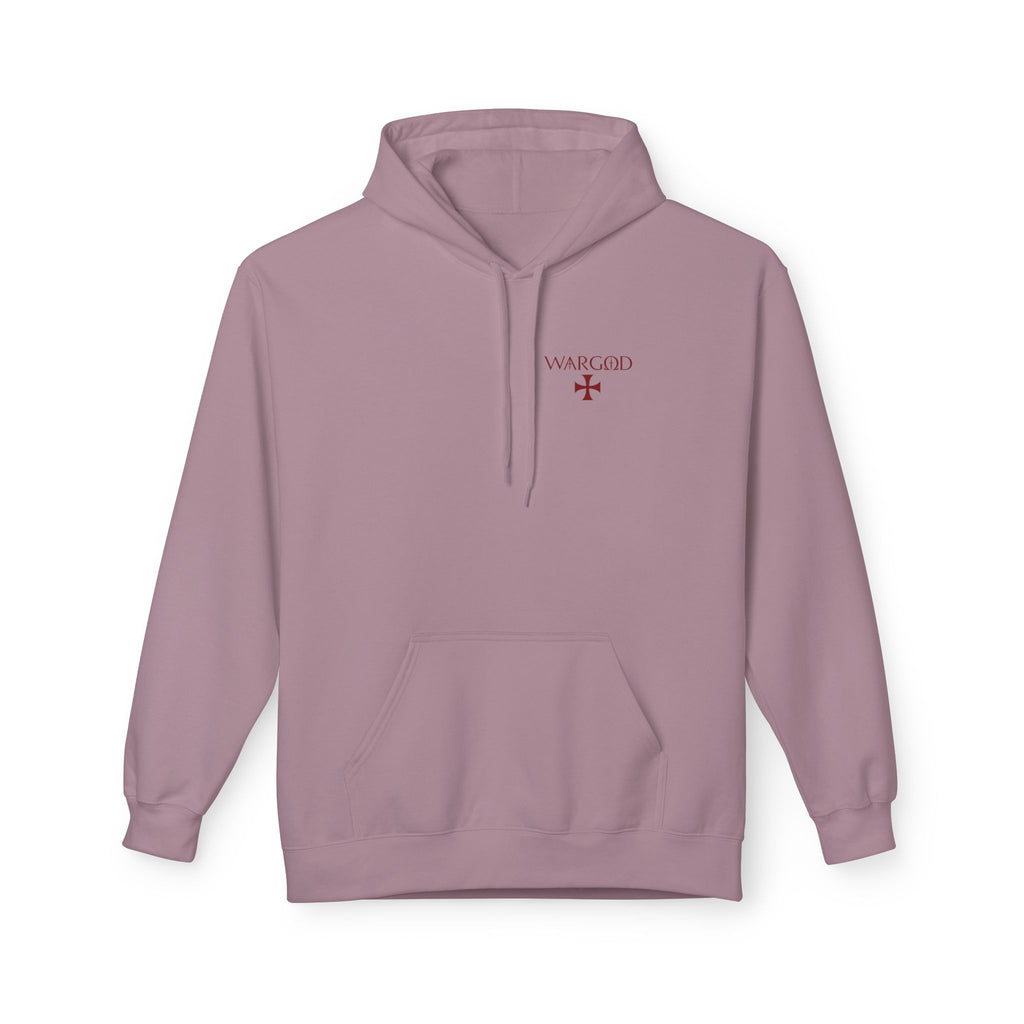 WARGOD Cross Hoodie — "I Am the Alpha and the Omega" Graphic Hoodie
