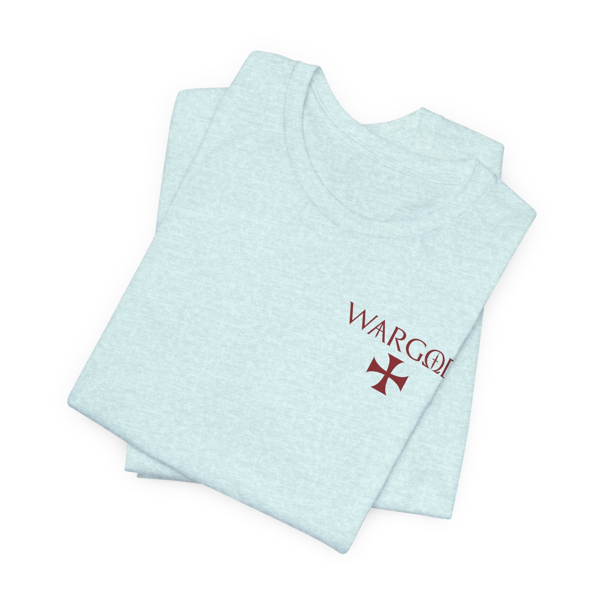 Wargod Cross Tee — "I am the Alpha and the Omega" Christian Graphic T‑Shirt