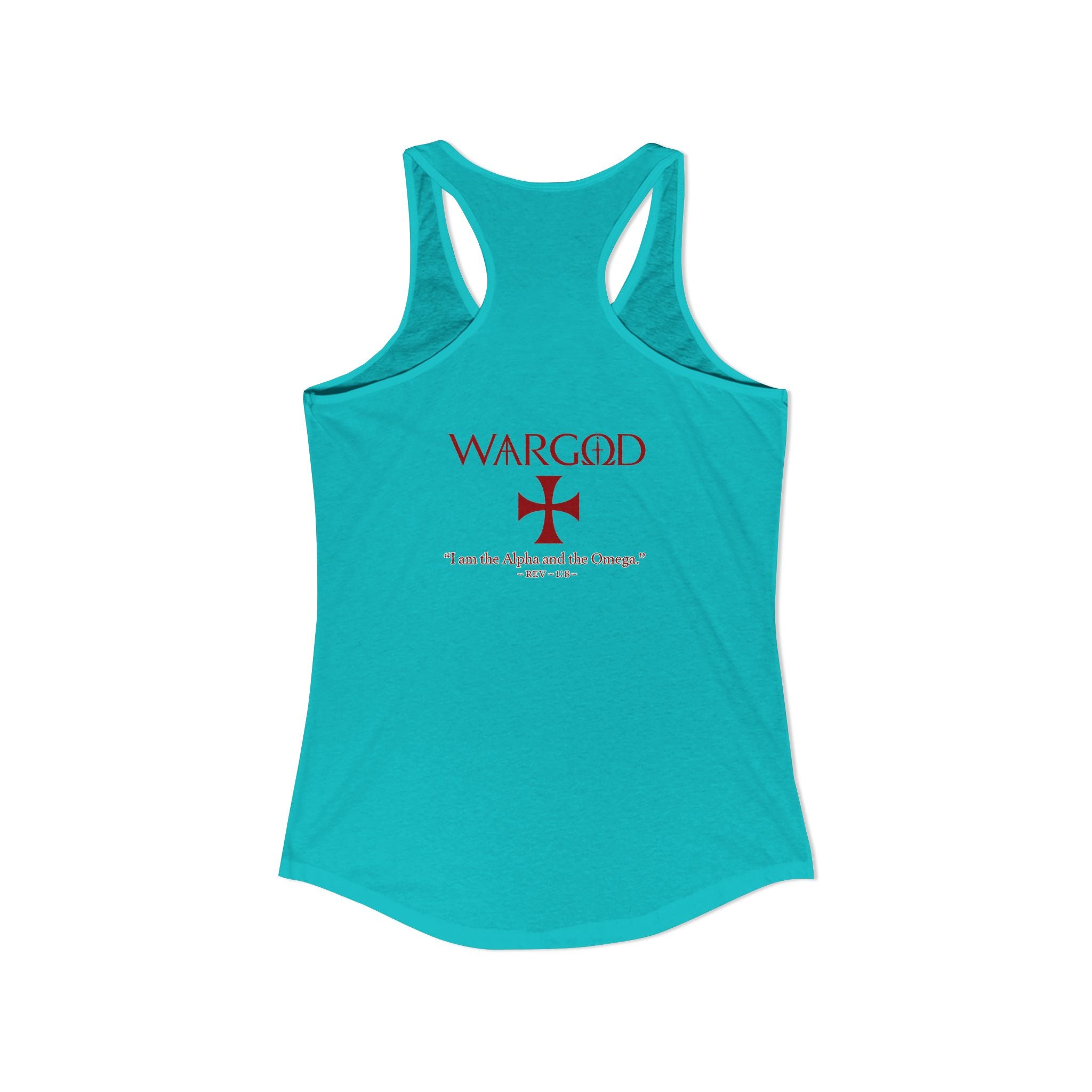 Women's Ideal Racerback Tank-WARGOD- Alpha and Omega