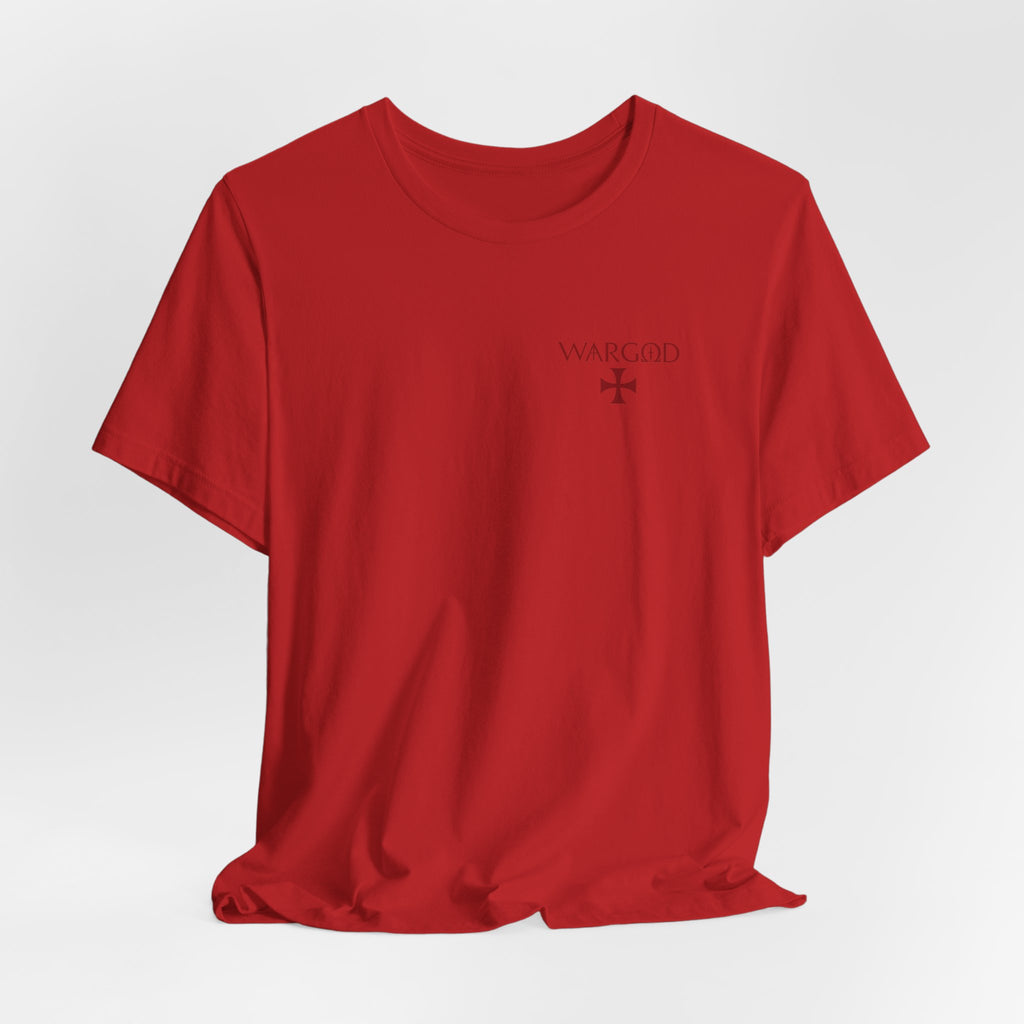 Murder Scene Raven Tee — Wargod Chest Logo Graphic T-Shirt